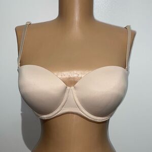 PINK Victoria's Secret Beige Wear Everywhere Multi-Way Push Up Bra Size 34C